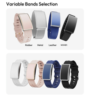 Pulseras Inteligentes JCVital V5 OEM ODM, Pulsera Electrónica Inteligente, Monitor de Actividad Física, Medición Manual del Ritmo Cardíaco, Tendencia