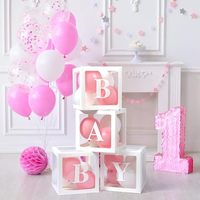 Boîte à ballons transparente de luxe jetable de 30 cm pour la Saint-Valentin, Noël, les propositions de mariage, les confessions, les anniversaires et les fêtes