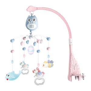 Mobile <span class=keywords><strong>musical</strong></span> pour bébé en plastique en gros, jouet de berceau, cloche de <span class=keywords><strong>lit</strong></span> pour bébé, jouets mobiles pour berceau avec musique et lumières - Product Image 3
