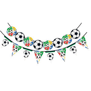 Artículos para Fiesta de Fútbol, Juego de Vajilla, Pancarta, Mantel, Platos de Papel Desechables, Decoraciones para Fiesta de Fútbol con Palomitas de Maíz - Product Image 3