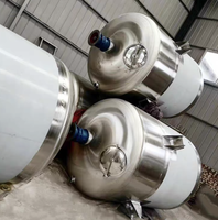 Réservoir Agité en Acier Inoxydable HENGYU 3000L, Cuve de Mélange à Cisaillement Élevé pour Produits Chimiques Industriels et Cosmétiques, Moteur Économe en Énergie