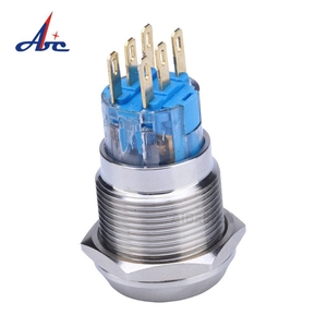 스테인레스 스틸 3Pin 2 위치 키 스위치 방수 19mm 1NO1NC 플랫 키 래칭 IP65 레벨 5A 250VAC 3A 최대 키 스위치 - Product Image 6