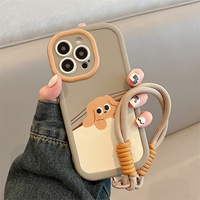 Coques Compatibles Mignonnes et Dessin Animé pour iPhone 15 Plus et iPhone 16 Pro Max, Étuis Soufflés en TPU avec Placage Électrolytique, Accessoires de Téléphone Mobile