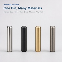 Pin Dowel Presisi Kustom, Pin Alur Tirus untuk Penentuan Posisi, Pemesinan CNC, Penggilingan, Baja Karbon Stainless, Kuningan, Titanium, Pabrik OEM