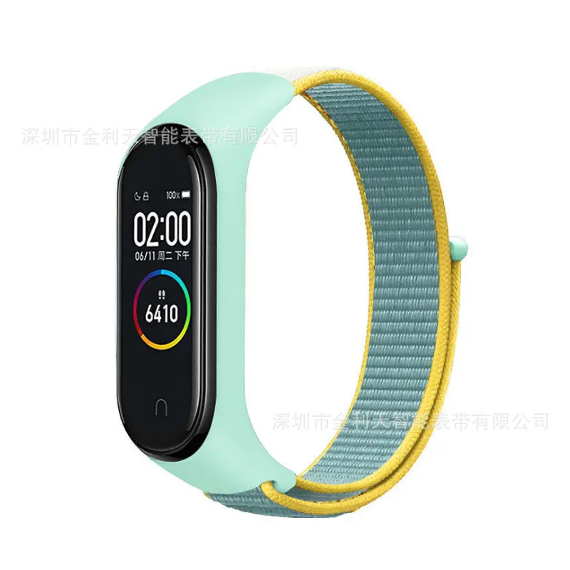 Berlaku untuk Xiaomii Gelang Tali Jam Xiaomii Gelang 3456 Velcroo Nilon Loop Tali Jam Xiaomii Gelang 7 Tali Jam