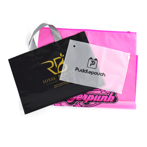 Bolsas de compras con asa reutilizable irrompibles personalizadas Bolsas de compras biodegradables Bolsas de compras de plástico - Product Image 6