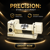LEYO Table rotative de précision 200mm de diamètre 5ème axe Cnc table d'indexation rotative inclinable