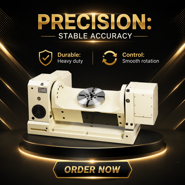 LEYO Precision 200mm Diameter 5Th Axis Cnc Rotary Table Tilting Rotary Indexing Table