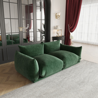 Canapé modulaire réglable en velours vert moderne Voxhome Arflex en bois massif par Mario Marenco Home Furniture