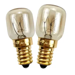 HoneyFly תנור טוסטר קיטור הנורה E14 220-240 15W 25W טמפרטורה גבוהה מנורת מכסה סיר מנורת מיקרוגל תנור מייבש תאורה