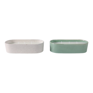 Candela Profumata al Pompelmo e Zenzero, Votiva Ovale Decorativa per Uso Interno ed Esterno - Product Image 5
