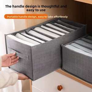 Solusi penyimpanan kain elegan: lemari pakaian Jeans & pengatur pakaian Bin - Product Image 3