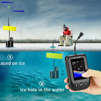 Buscadores de peces de Sonar portátil de 100M, pesca para barco, señuelo, lago, mar, pesca, alarma, ecosonda