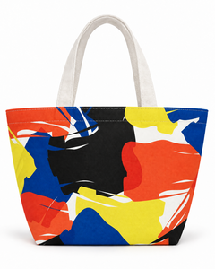 Bolsa de Mano con Diseño Personalizado, Tamaño Mediano, Textil de Moda, Uso Diario, Lona 100% RPET, MOQ Bajo, Logotipo Personalizado, Bolsa de Compras - Product Image 1