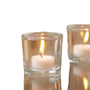 Portavelas cilíndrico para velas de té con forma de ostra (reutilizable) para decoración del hogar y celebraciones del Día de San Valentín - Product Image 1