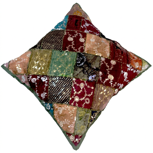 Magnifique Coussin Ethnique Vintage sari Tissu Housses Inde - Product Image 1