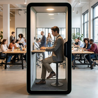 UNIBOOTH Cabine de réunion acoustique moderne et écologique, espace de travail privé, bureau insonorisé de luxe, cabine sonore pour appels téléphoniques exclusifs