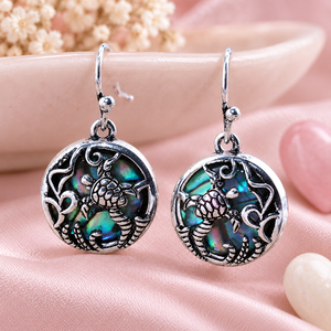 Boucles d'oreilles coquillages colorées pour femmes, bijoux créatifs pour les vacances en bord de mer - Product Image 3