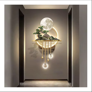 Lámpara LED <span class=keywords><strong>de</strong></span> Lujo, Arte Mural Moderno, Decoración <span class=keywords><strong>de</strong></span> Pared para el Hogar, Lámpara <span class=keywords><strong>de</strong></span> Pared Moderna para Porche, Cuadro Colgante para Paisaje - Product Image 3