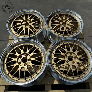 Elegant Gold Multi Spoke Two Piece Forged Aluminium Alloy Rim With Center Cap Universal Fit Passenger <b>Car</b> Wheel For Vehicle - Product Image 6