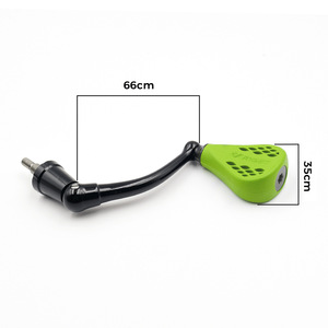 Empuñadura para Carrete de Pesca de 66 mm, Fibra de Carbono, 35 mm, TPE Verde, para Carretes de Spinning Penn 420ss 430ss - Product Image 5