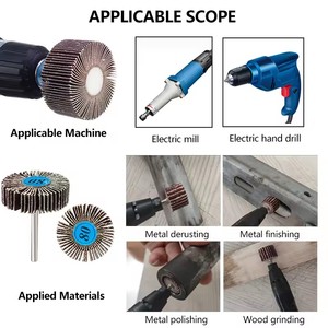 1 pièce Disque à lamelles cylindrique moyen OEM FM, grain 80, pour ponçage et polissage, tige de 3,0 mm, pour <span class=keywords><strong>Dremel</strong></span> - Product Image 4