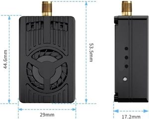 Transmisor de Video de Alta Potencia 3.3G 5W VTX PRO con Ventilador de Enfriamiento Activo para Drones FPV de Largo Alcance - Product Image 2