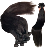 Extensions de cheveux vierges humains bruts, cuticules alignées, M ST02, vente en gros, qualité 12A 15A, lisses, vietnamiennes, double trame, 12 cheveux