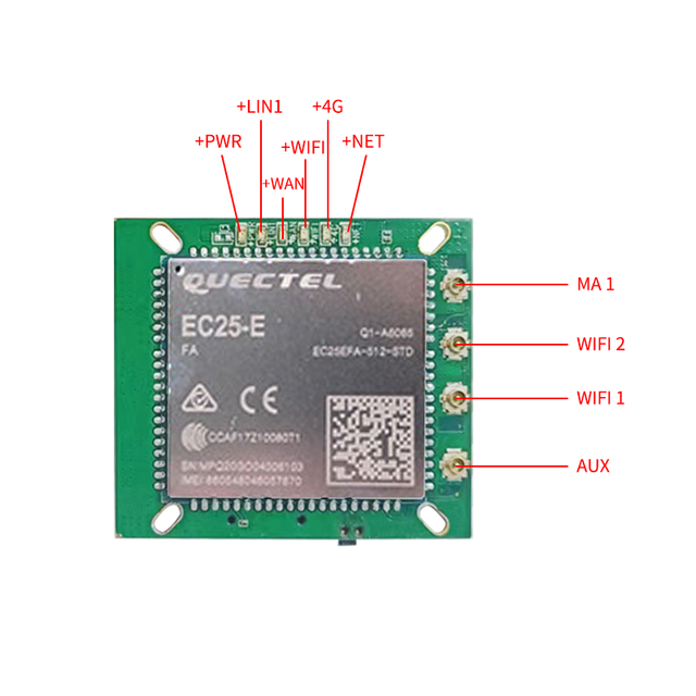 4G LTE Pcb Board 38 Board Quectel EC25 4G Gsm Modem Router Module