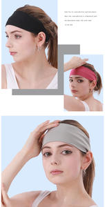 Mannen Hoofdbanden Sport Haarband Atletische Training Zweetbandjes Antislip Vochtafvoerende Unisex Hoofdbanden Hardlooptraining - Product Image 5