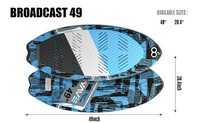 Nouvelle planche de wakesurf pour débutant prix usine 49 ''planche de surf en fibre de verre planches de wake