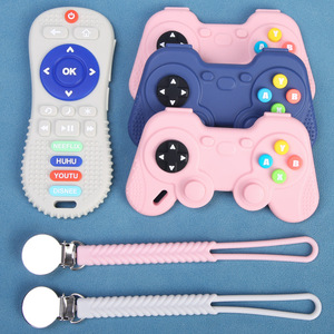 Baby Teething Toy Remote <b>Control</b> Silicone Teether 0-24 Months Food Grade Material Unisex Design - Product Image 3