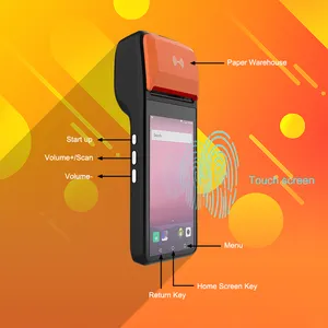 Mesin Terminal Pembayaran Mobile All In One Pos Terminal Pembayaran Elektronik PDA