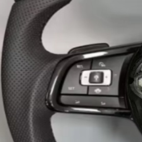 Volante de Fibra de Carbono Modificado para Volkswagen Bora, Santana, Golf Mk7, Golf6, Golf7, Nuevo Polo, Jetta, <span class=keywords><strong>Caddy</strong></span>, GTI - Product Image 3