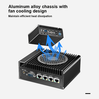 Computadora Industrial Integrada 4LAN 2COM con Microprocesador Intel N305, Mini PC Industrial