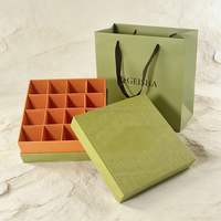 Boîte d'emballage de luxe personnalisée pour dattes Medjool fourrées, boîte cadeau chocolat pour douceurs arabes avec couvercle et base
