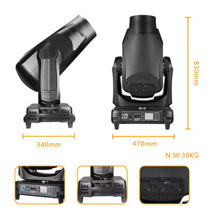 AOPU <span class=keywords><strong>Martin</strong></span> Led Spot Stage Beam Cutting Light 1200w CMY CTO CRI Framing Shutter Profile 4 In1 Moving Head Light for DJ Disco - Product Image 3