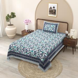 HEAVENBIRDS ผ้าปูที่นอนพิมพ์ลายขายส่ง พร้อมปลอกหมอน 1 ใบ ชุด 300 เส้นด้าย 100% ผ้าฝ้าย ปลอดภัยต่อสิ่งแวดล้อม สไตล์ธรรมชาติ สำหรับใช้ในบ้าน งานแต่งงาน - Product Image 1
