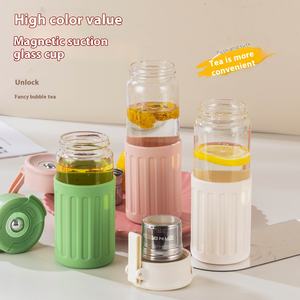 Magia Premium de una pieza para bola, taza de té magnética, vidrio Apto para lavavajillas para coche portátil, oficina, recorridos directos para beber - Product Image 4