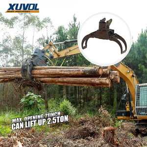 Machines forestières Remise de grumes Bois Pierre Matériau Seau SAISIR ROTATION EXCAVATRICE À BOIS <span class=keywords><strong>GRAPPIN</strong></span> Hydraulique - Product Image 1