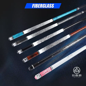 Profesyonel desen 12.5mm İpucu 1/2 uni-kilit fiberglas havuz Cue milleri için özel yüksek kalite bilardo bilardo ıstakası Snooker - Product Image 3