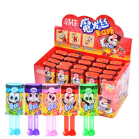 Vente en gros prix spécial cola saveur magique cheveux fruits sucette dure diverses saveurs bonbons