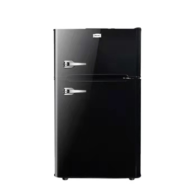 BCD-108 High Quality 108L Double Door Room Direct Cooling Temperature Control Fridge Mini Refrigerator and Freezer