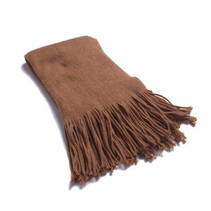 ホットセール 厚手フリンジ付きウィンタースカーフ 大人用 単色スカーフ レディース 防風 スタイリッシュ タッセルショール - Product Image 6