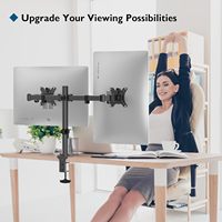 Support de moniteur Double bras double support de bureau ergonomique TV LCD moniteur ordinateur support d'écran double commande par correspondance emballage