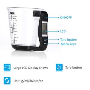 عرض خاص كوب قياس رقمي عالي الجودة بأواني - Product Image 4
