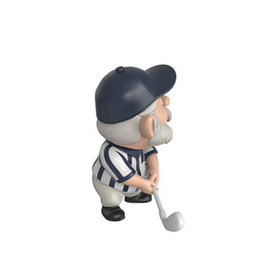 Statuetta Personalizzata di Golfista in Resina di Lusso Dipinta a Mano con Alta Fedeltà Realistica per Decorazione Scrivania e Collezionismo - Product Image 3