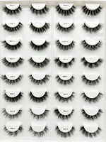 Cils en soie 5D courts et moelleux en gros avec votre propre logo, faux cils 3D avec étiquette privée, bande complète et longueurs personnalisées promotionnelles