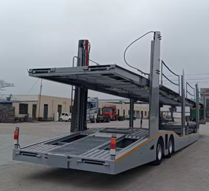 Car Transport Semi-Trailer Diesel Automatic Transmission Light Tare Weight <b>Maximizes</b> Legal Transport Capacity Low Gravity Design - Product Image 1
