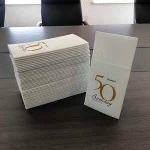 Одноразовые бумажные салфетки с индивидуальным логотипом, льняные салфетки, предварительно сложенные обеденные салфетки с карманом для столовых приборов - Product Image 2